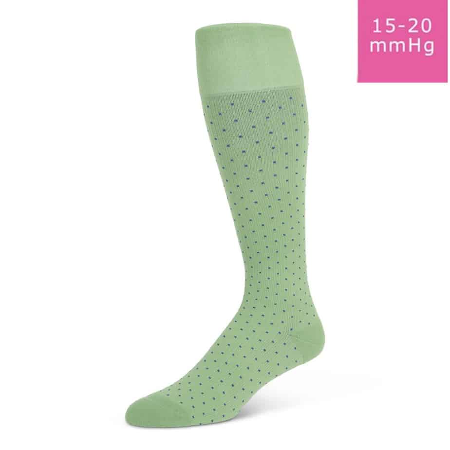 Rejuva Spot Compression Socks Green navy Gerould's Healthcare Center